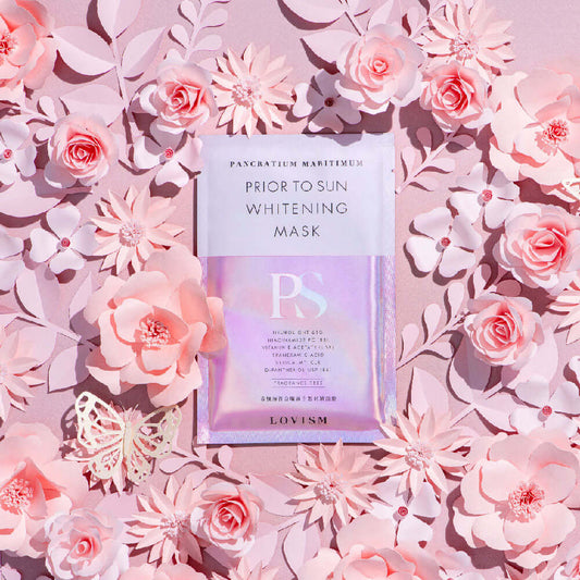 LOVISM 希臘海百合曬前白皙羽絨面膜10入裝